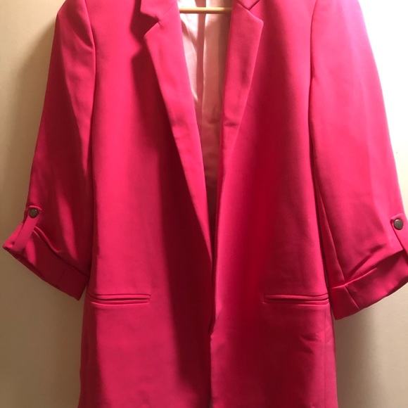 Zara Hot Pink Blazer Jacket, Size XS - Picture 7 of 7